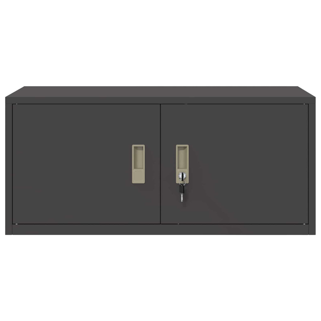 vidaXL Szafka do przechowywania Czarny 90 x 40 x 40 cm Stal