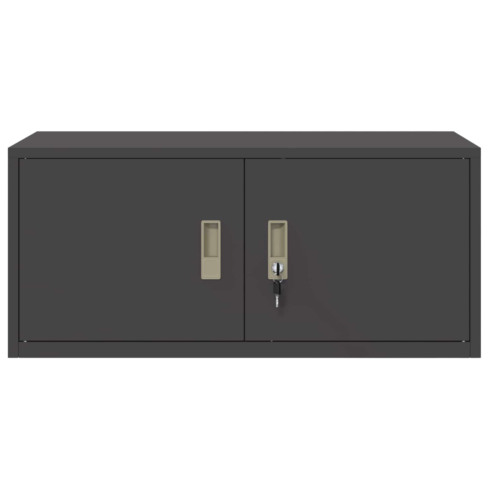 vidaXL Szafka do przechowywania Czarny 90 x 40 x 40 cm Stal