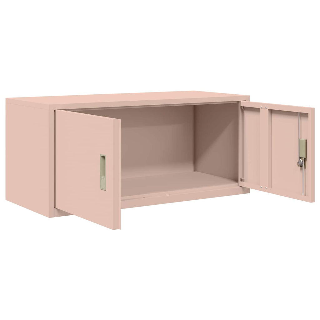 vidaXL Szafka do przechowywania Różowy 90 x 40 x 40 cm Stal