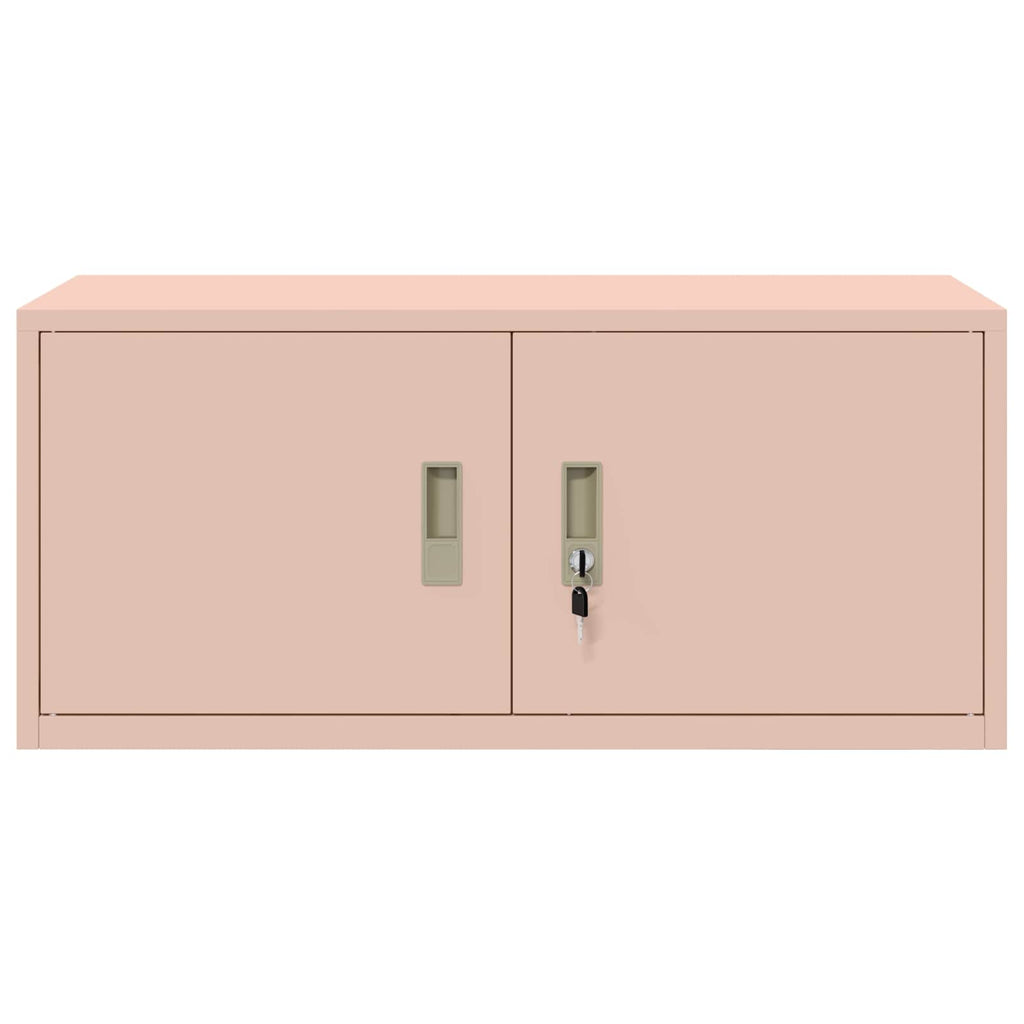 vidaXL Szafka do przechowywania Różowy 90 x 40 x 40 cm Stal