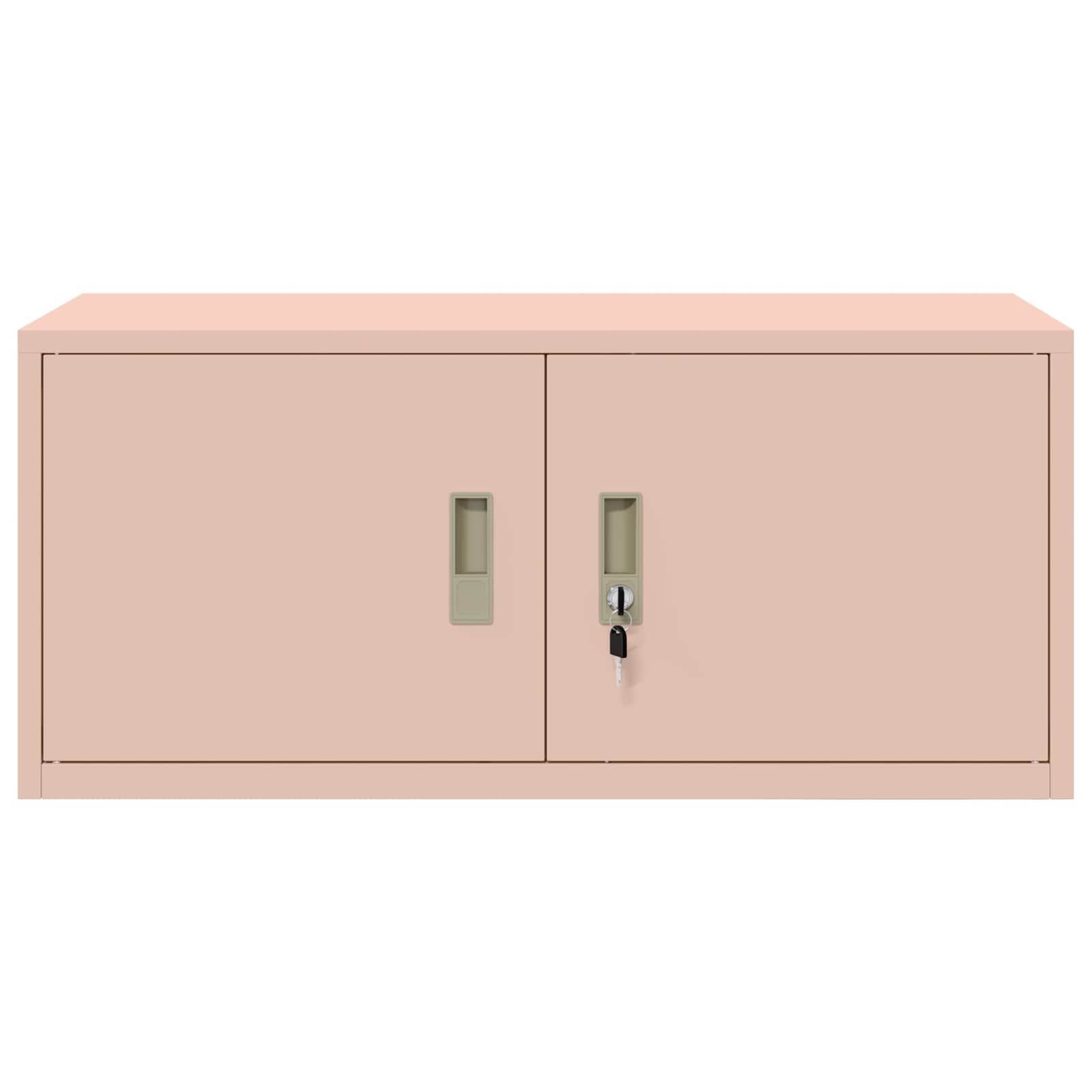 vidaXL Szafka do przechowywania Różowy 90 x 40 x 40 cm Stal