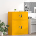 vidaXL Szafka do przechowywania Musztardowy Żółty 90 x 40 x 40 cm Stal