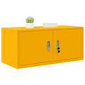 vidaXL Szafka do przechowywania Musztardowy Żółty 90 x 40 x 40 cm Stal