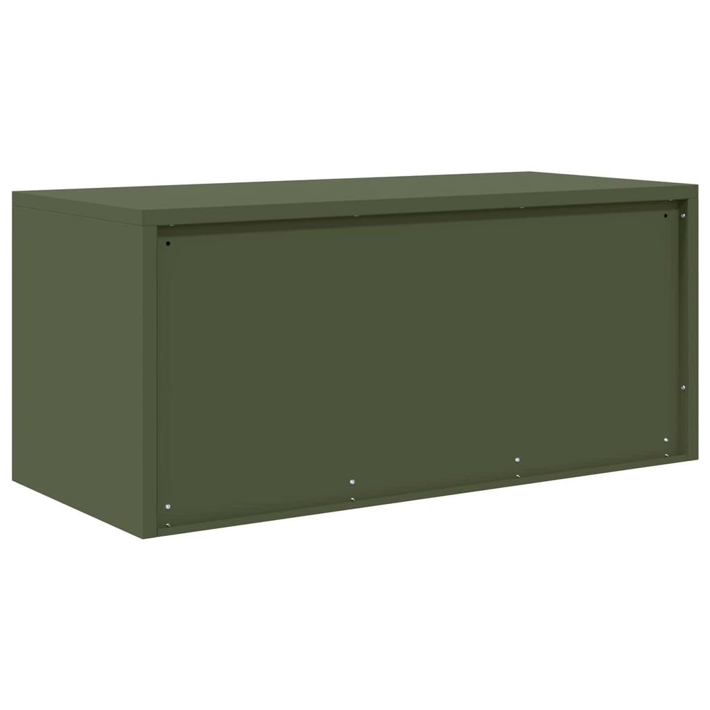 vidaXL Szafka do przechowywania Zielony oliwkowy 90 x 40 x 40 cm Stal