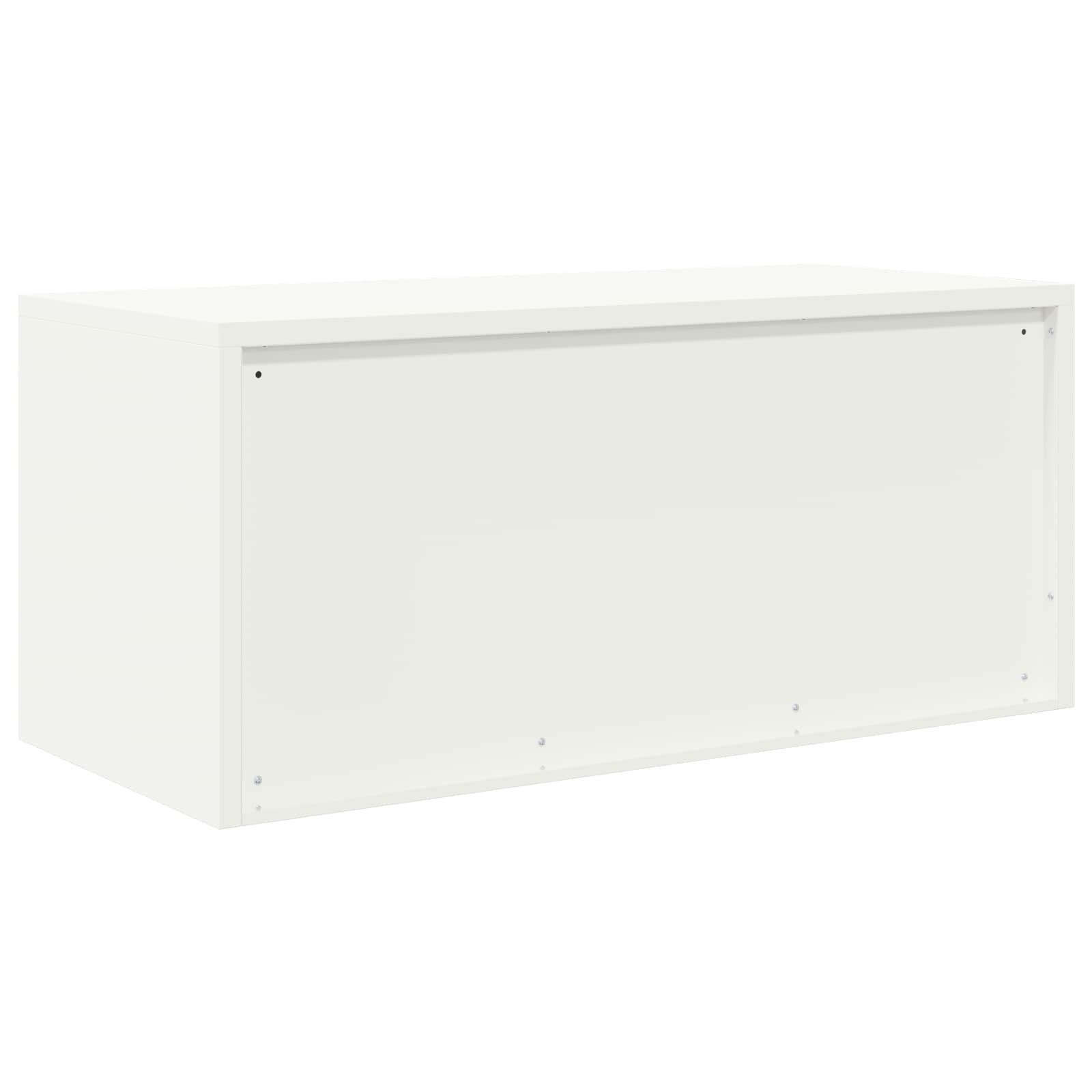 vidaXL Szafka do przechowywania Biały 90 x 40 x 40 cm Stal