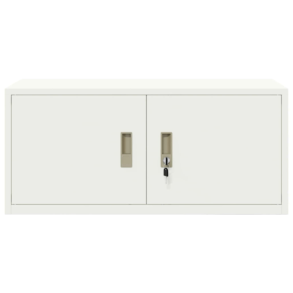 vidaXL Szafka do przechowywania Biały 90 x 40 x 40 cm Stal