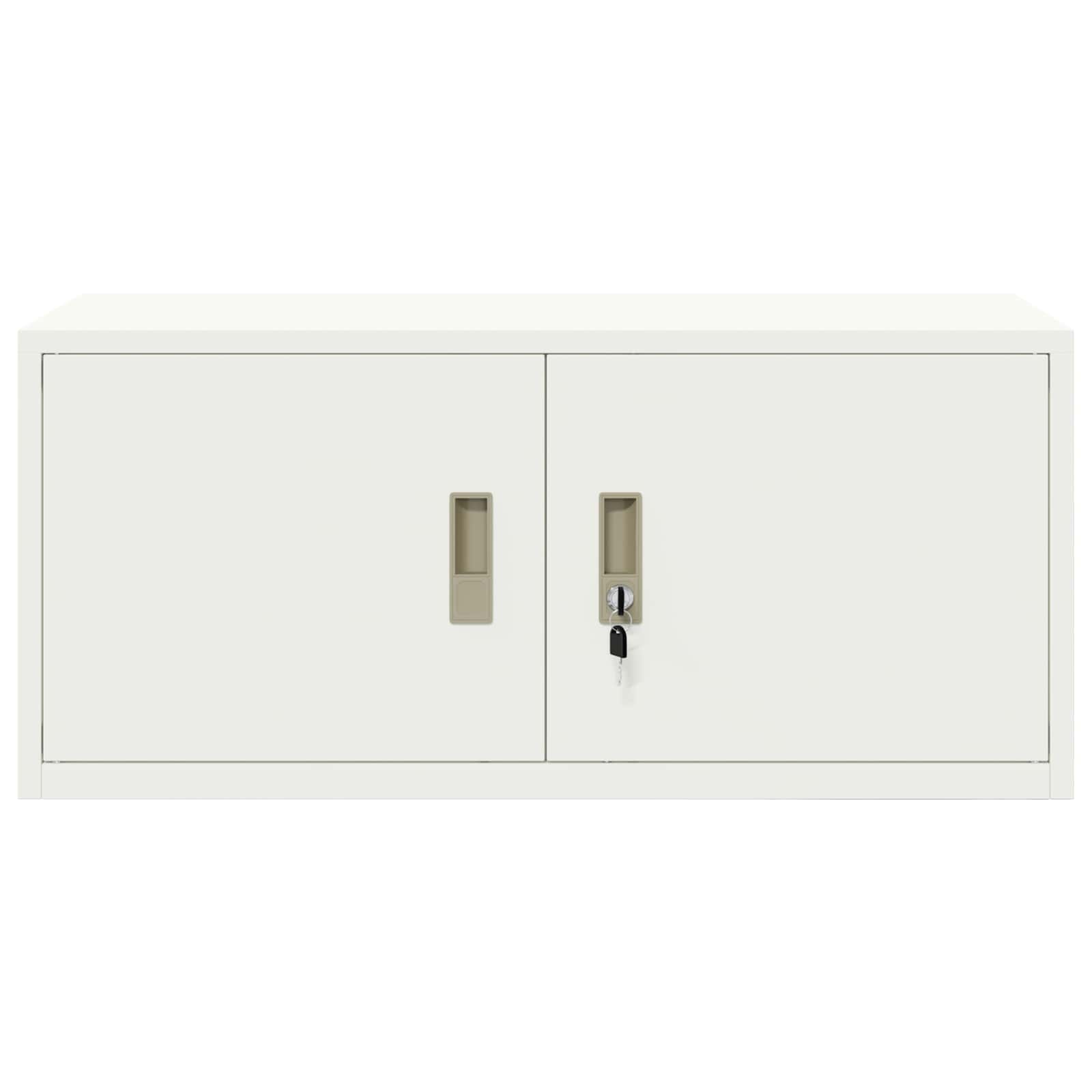 vidaXL Szafka do przechowywania Biały 90 x 40 x 40 cm Stal