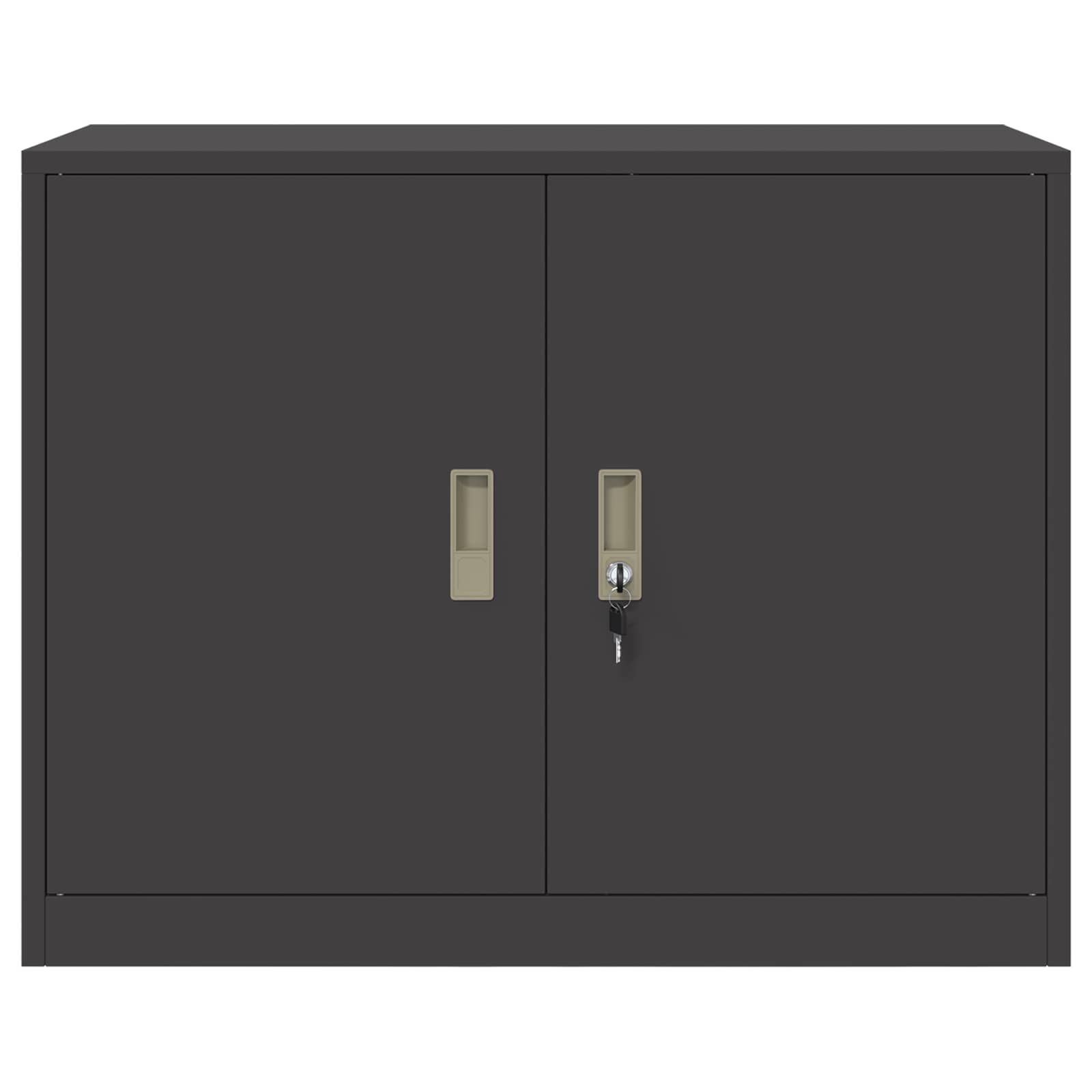 vidaXL Szafka do przechowywania Czarny 90 x 40 x 70 cm Stal