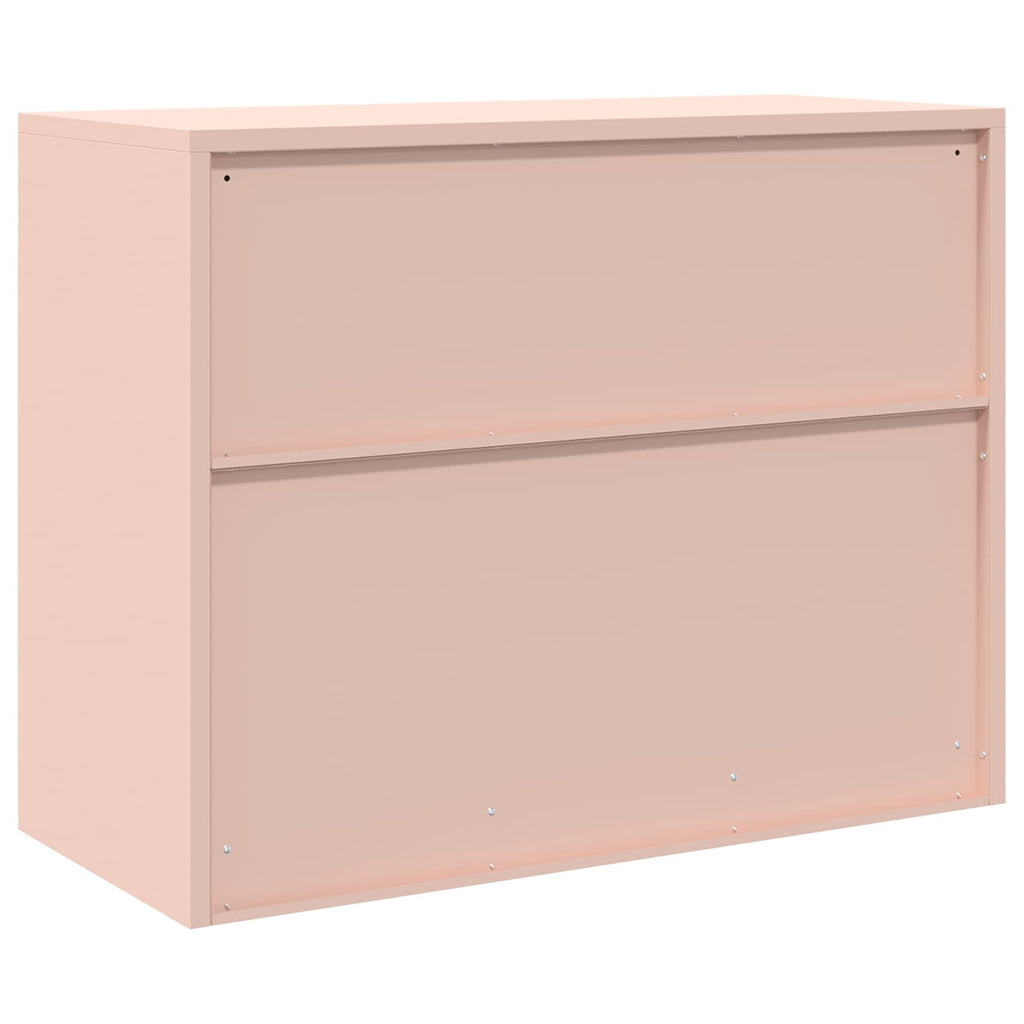 vidaXL Szafka do przechowywania Różowy 90 x 40 x 70 cm Stal