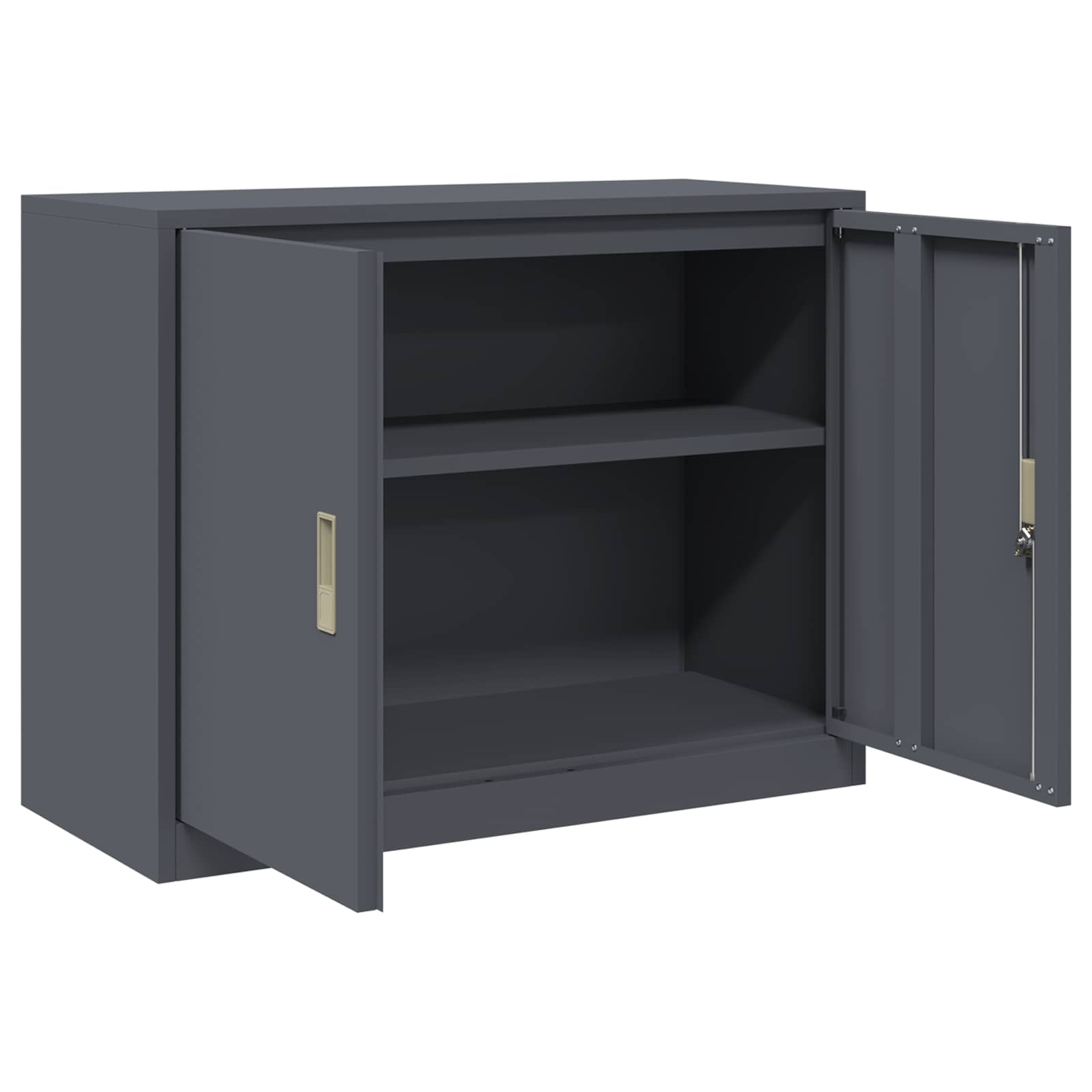 vidaXL Szafka do przechowywania Antracyt 90 x 40 x 70 cm Stal