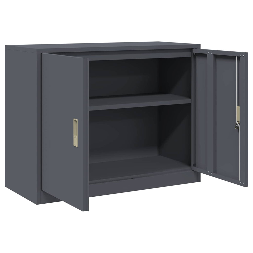 vidaXL Szafka do przechowywania Antracyt 90 x 40 x 70 cm Stal