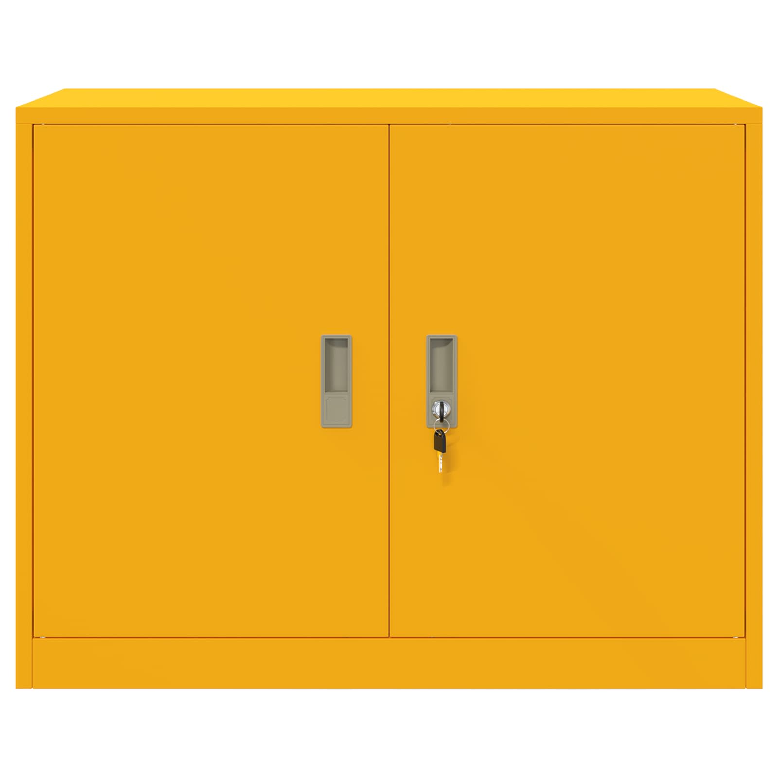 vidaXL Szafka do przechowywania Musztardowy Żółty 90 x 40 x 70 cm Stal