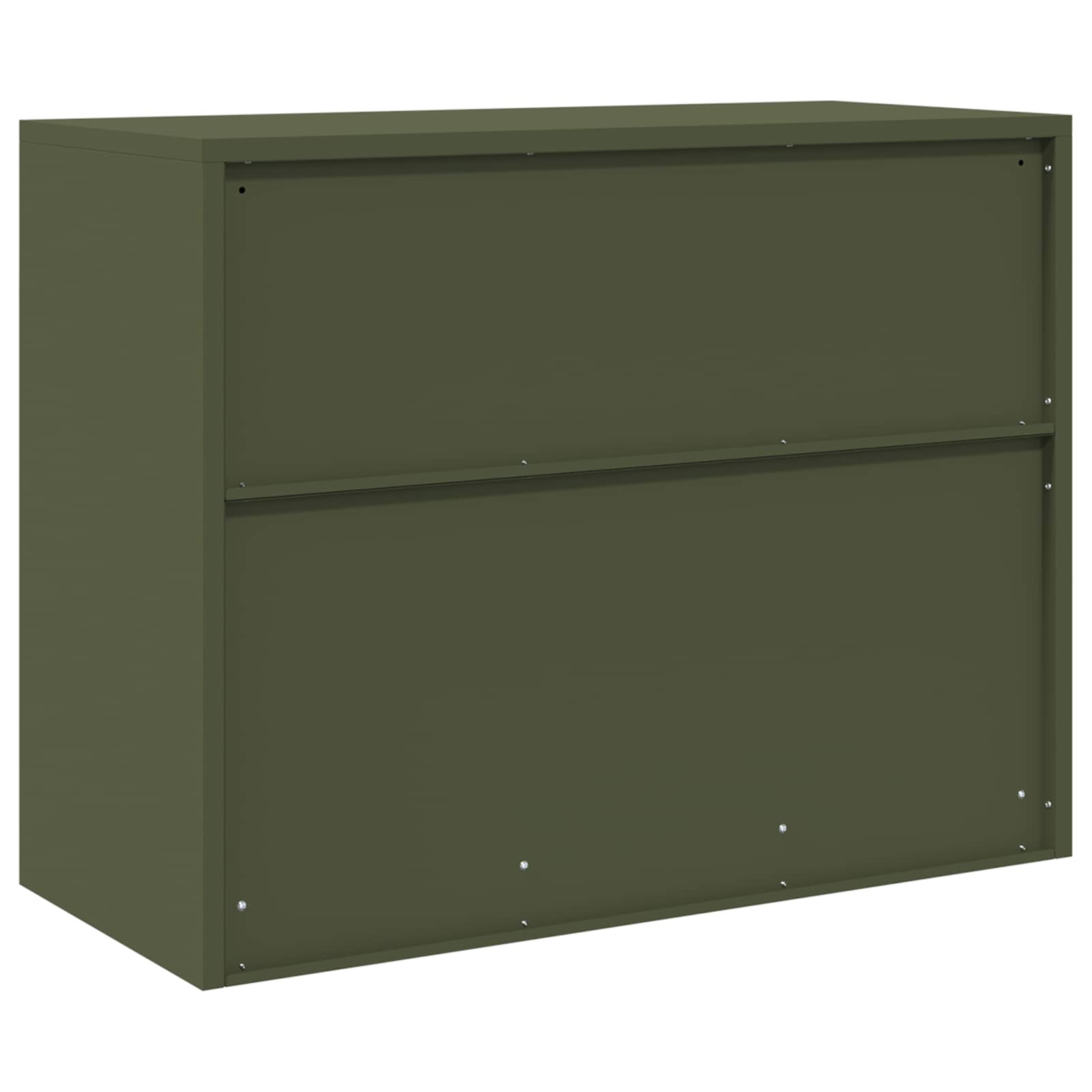 vidaXL Szafka do przechowywania Zielony oliwkowy 90 x 40 x 70 cm Stal