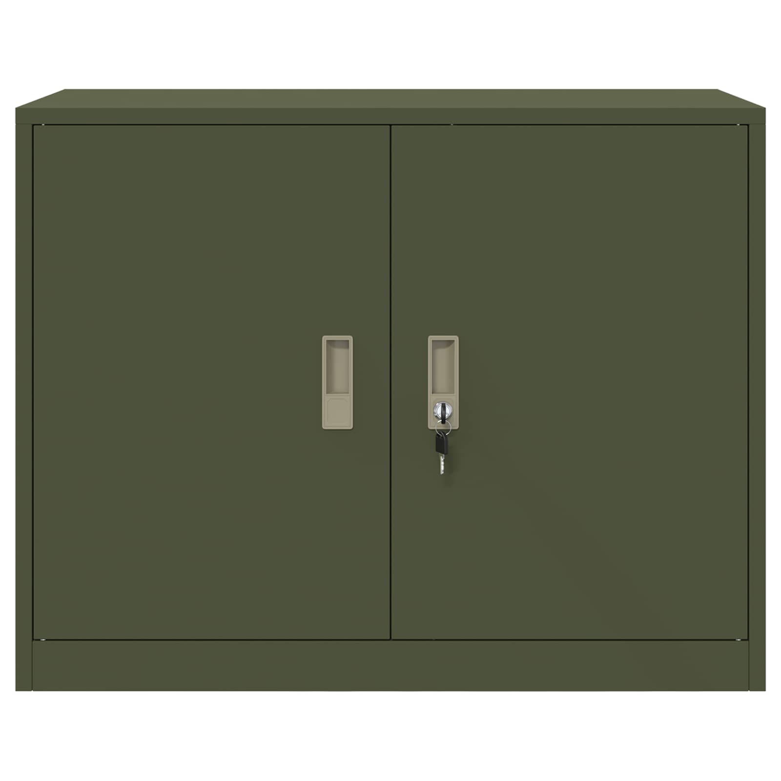 vidaXL Szafka do przechowywania Zielony oliwkowy 90 x 40 x 70 cm Stal