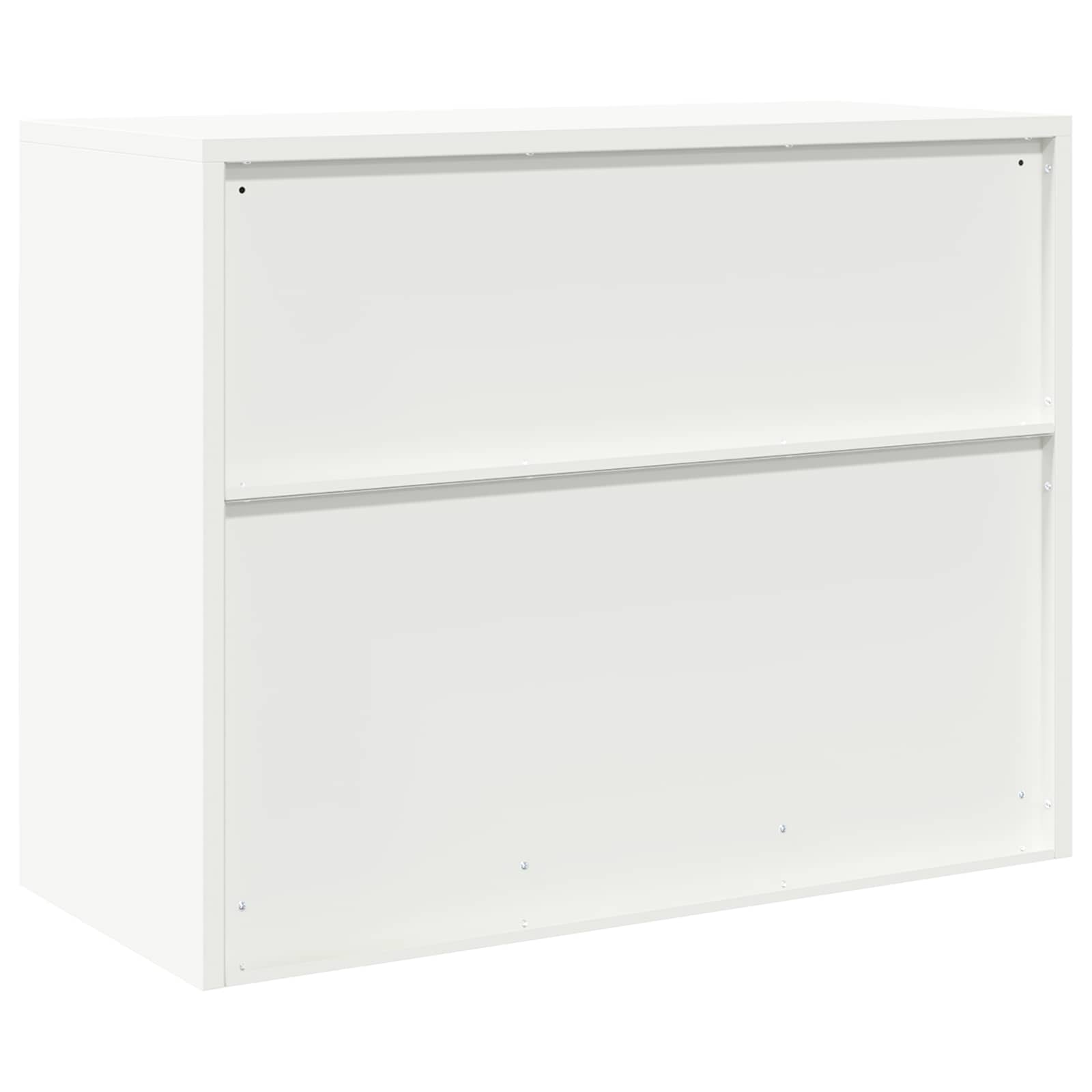 vidaXL Szafka do przechowywania Biały 90 x 40 x 70 cm Stal