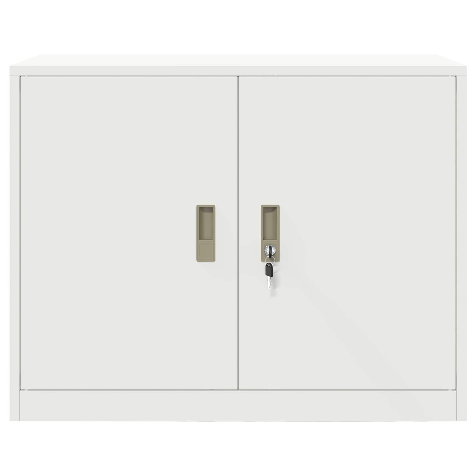 vidaXL Szafka do przechowywania Biały 90 x 40 x 70 cm Stal