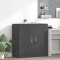 vidaXL Szafka do przechowywania Czarny 90 x 40 x 90 cm Stal
