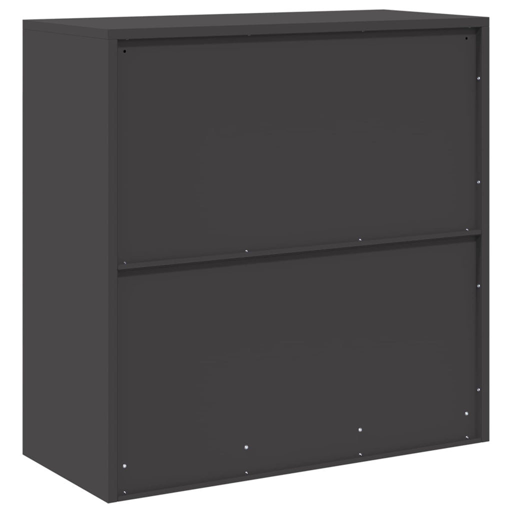 vidaXL Szafka do przechowywania Czarny 90 x 40 x 90 cm Stal
