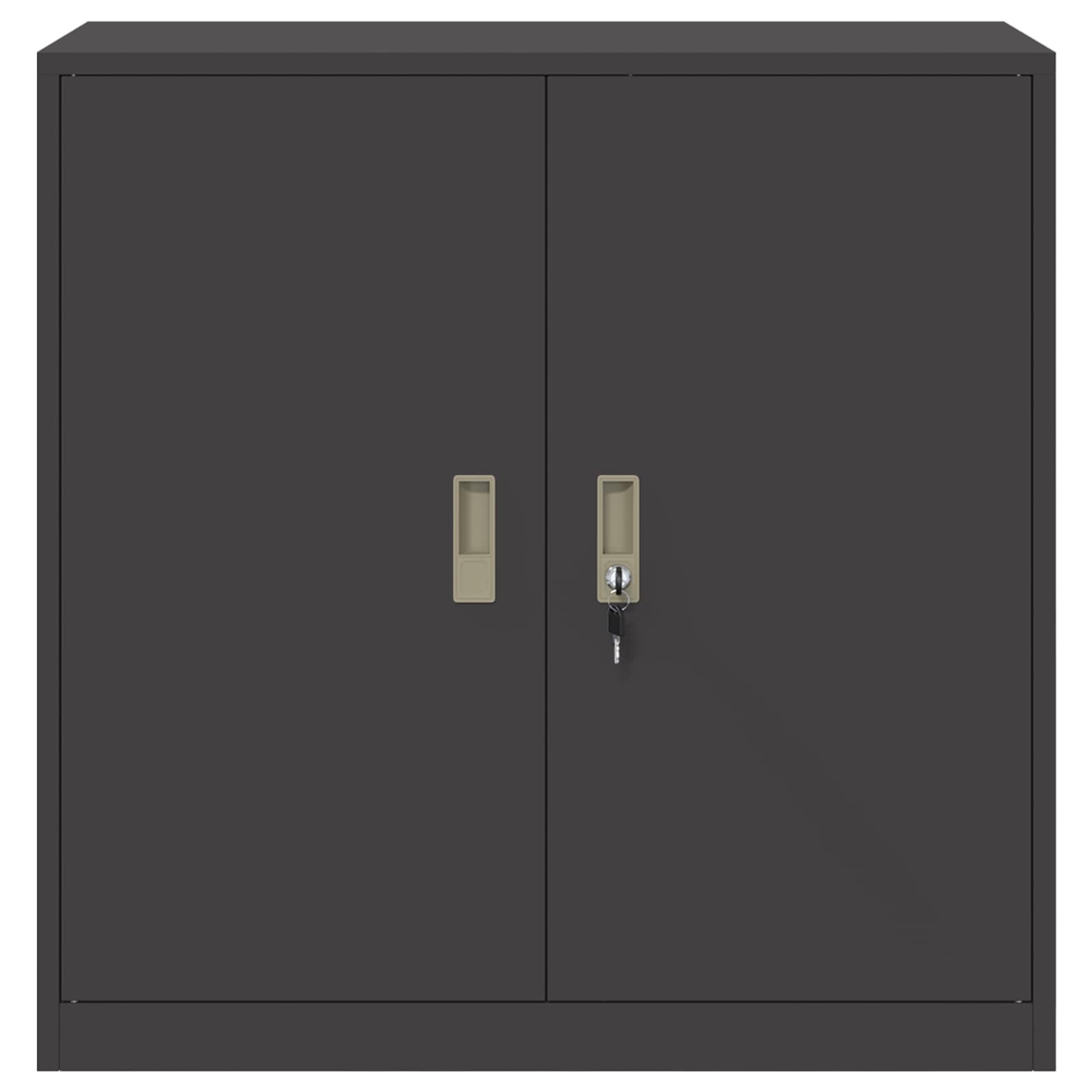 vidaXL Szafka do przechowywania Czarny 90 x 40 x 90 cm Stal
