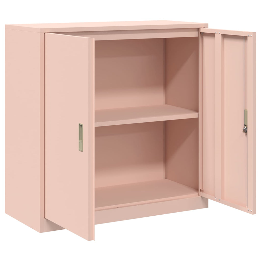 vidaXL Szafka do przechowywania Różowy 90 x 40 x 90 cm Stal