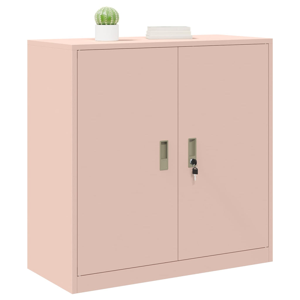 vidaXL Szafka do przechowywania Różowy 90 x 40 x 90 cm Stal