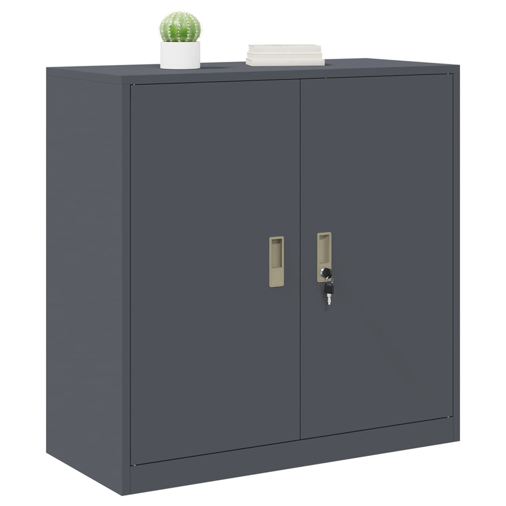 vidaXL Szafka do przechowywania Antracyt 90 x 40 x 90 cm Stal