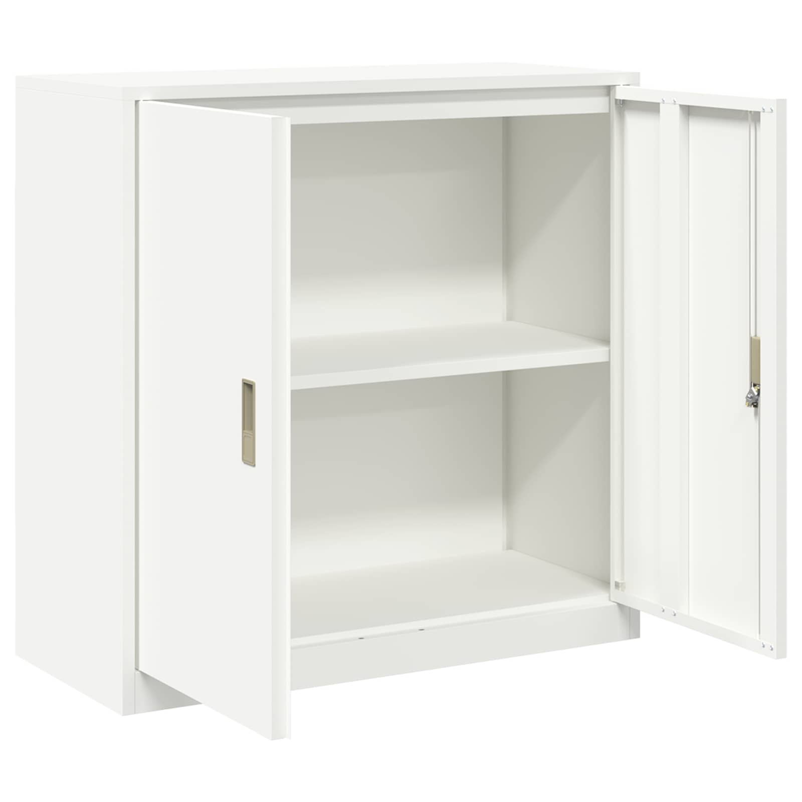 vidaXL Szafka do przechowywania Biały 90 x 40 x 90 cm Stal