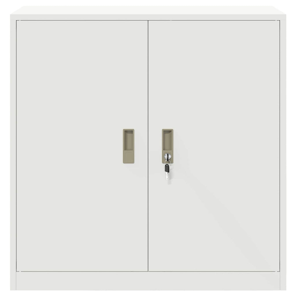 vidaXL Szafka do przechowywania Biały 90 x 40 x 90 cm Stal