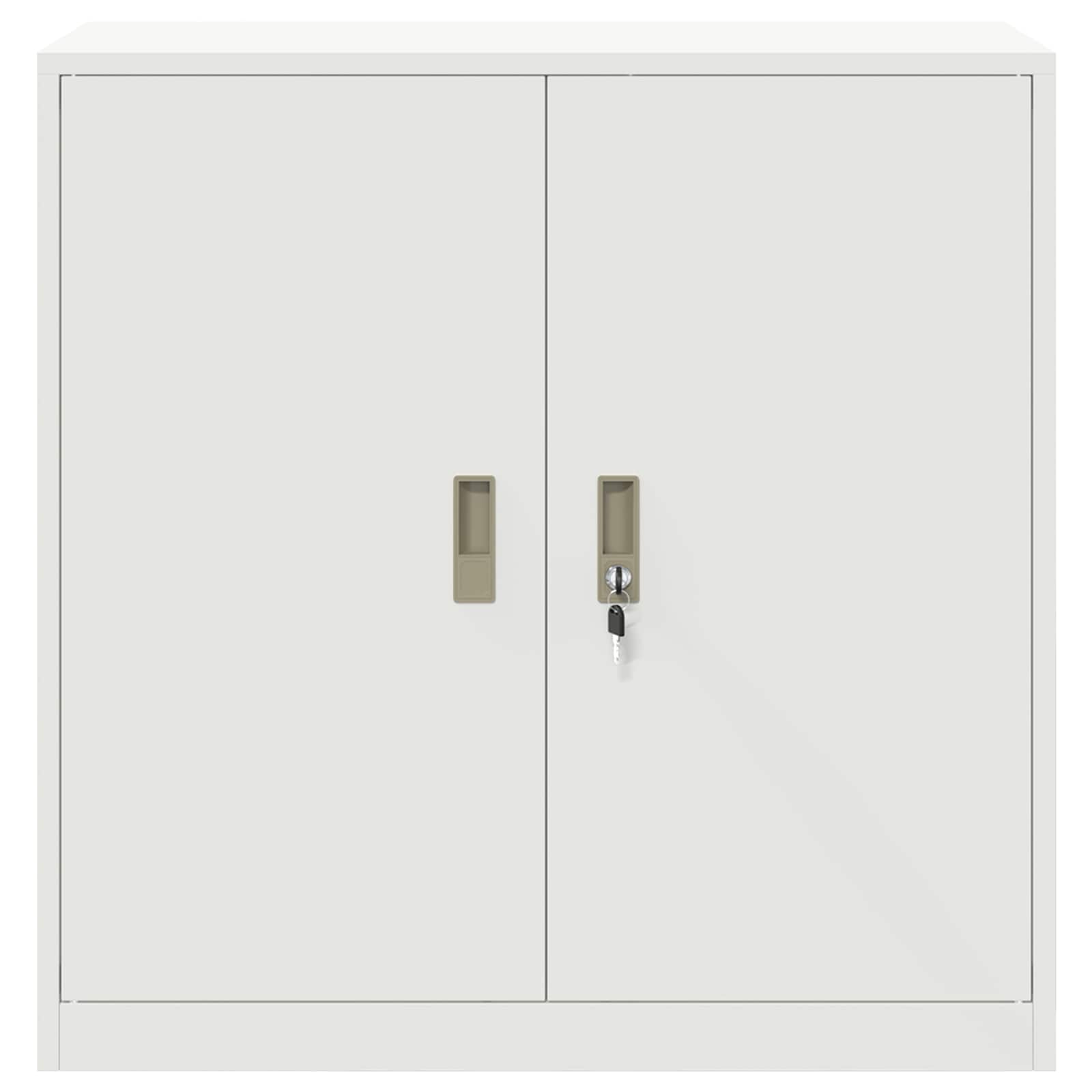 vidaXL Szafka do przechowywania Biały 90 x 40 x 90 cm Stal