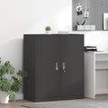 vidaXL Szafka do przechowywania Czarny 90 x 40 x 105 cm Stal
