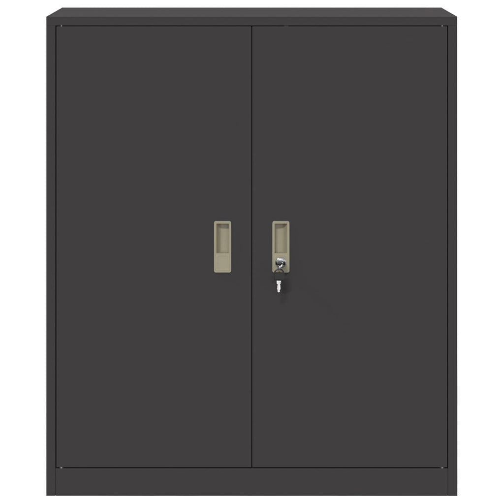 vidaXL Szafka do przechowywania Czarny 90 x 40 x 105 cm Stal