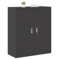 vidaXL Szafka do przechowywania Czarny 90 x 40 x 105 cm Stal