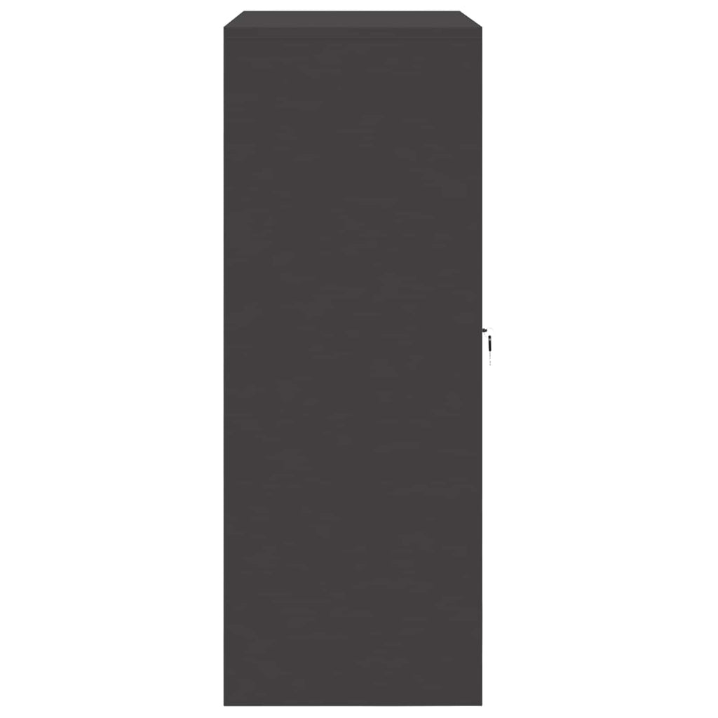 vidaXL Szafka do przechowywania Czarny 90 x 40 x 105 cm Stal