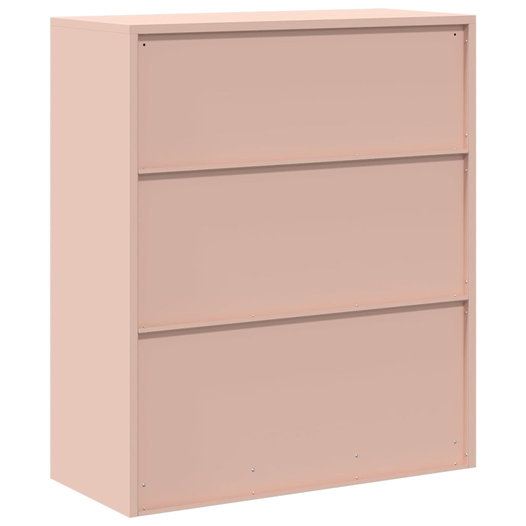 vidaXL Szafka do przechowywania Różowy 90 x 40 x 105 cm Stal