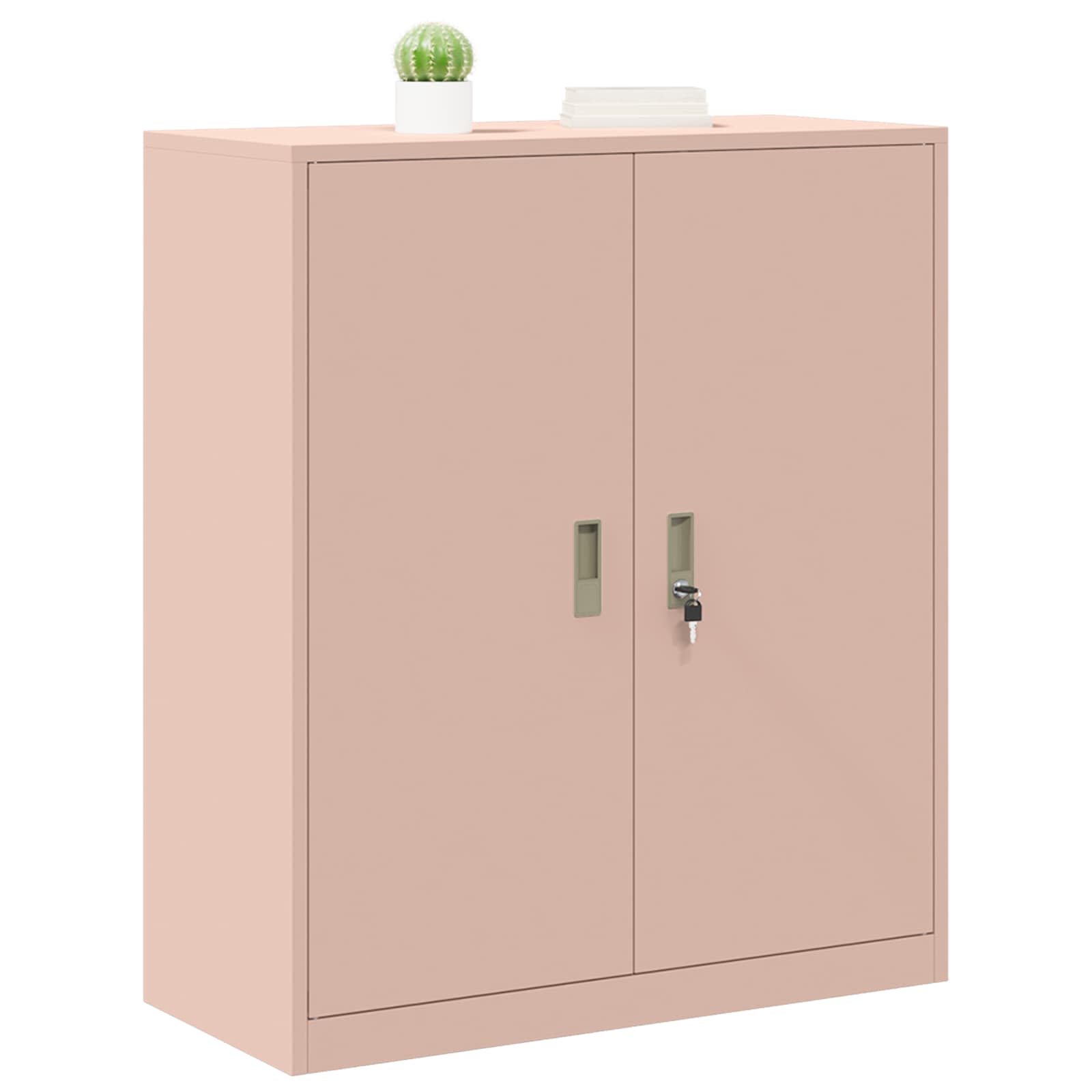 vidaXL Szafka do przechowywania Różowy 90 x 40 x 105 cm Stal