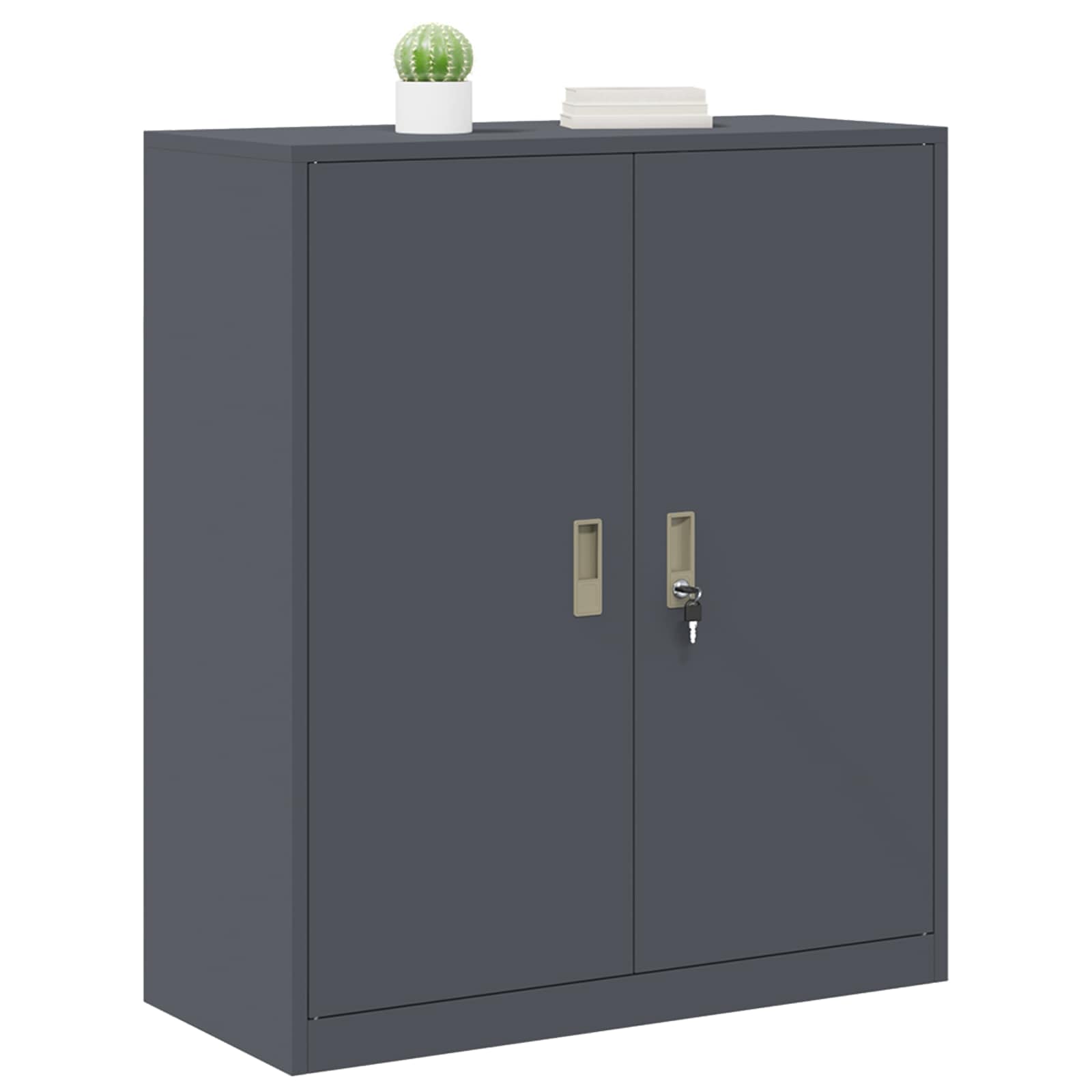 vidaXL Szafka do przechowywania Antracyt 90 x 40 x 105 cm Stal