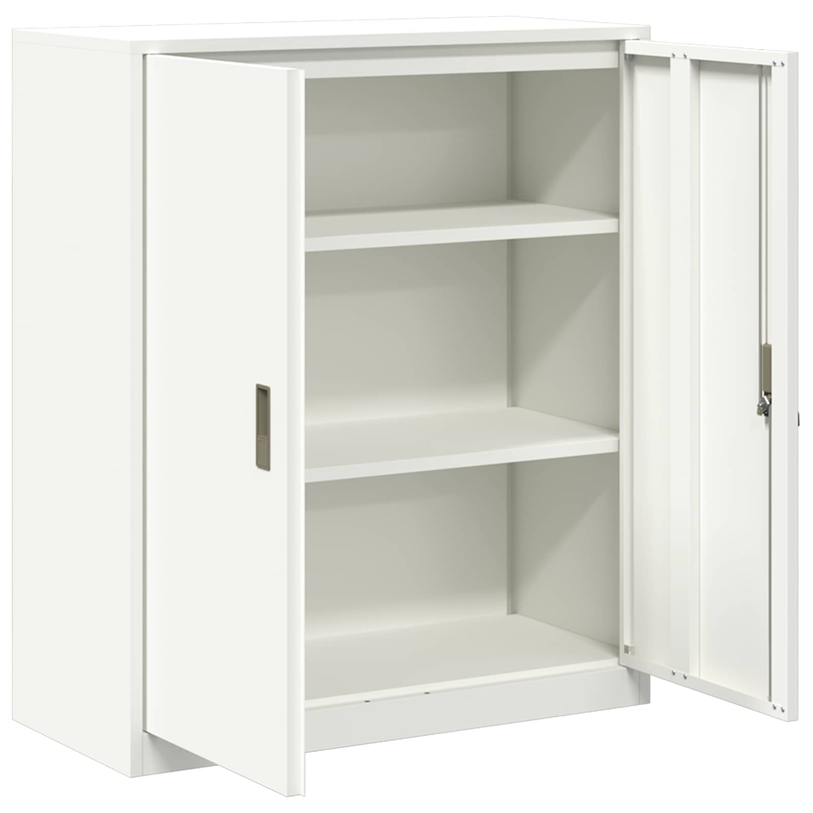 vidaXL Szafka do przechowywania Biały 90 x 40 x 105 cm Stal