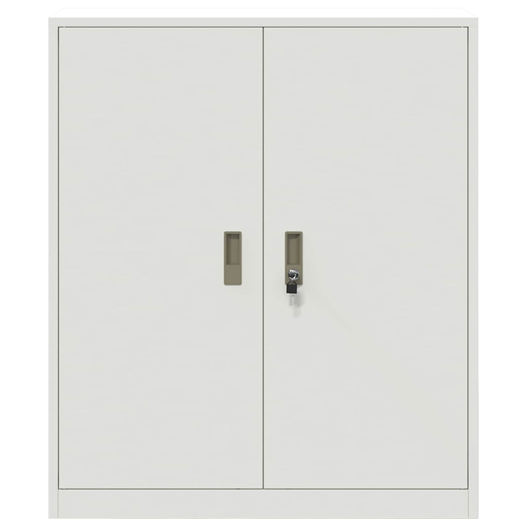 vidaXL Szafka do przechowywania Biały 90 x 40 x 105 cm Stal