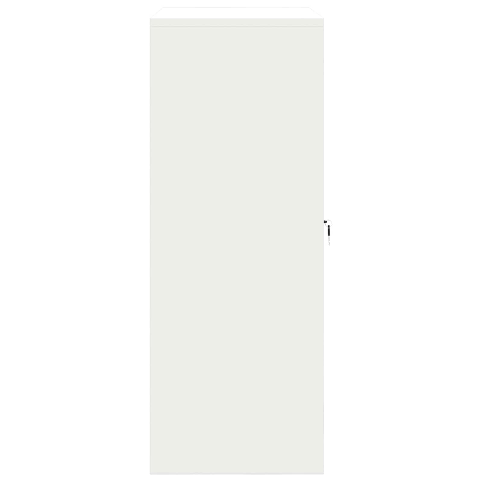 vidaXL Szafka do przechowywania Biały 90 x 40 x 105 cm Stal