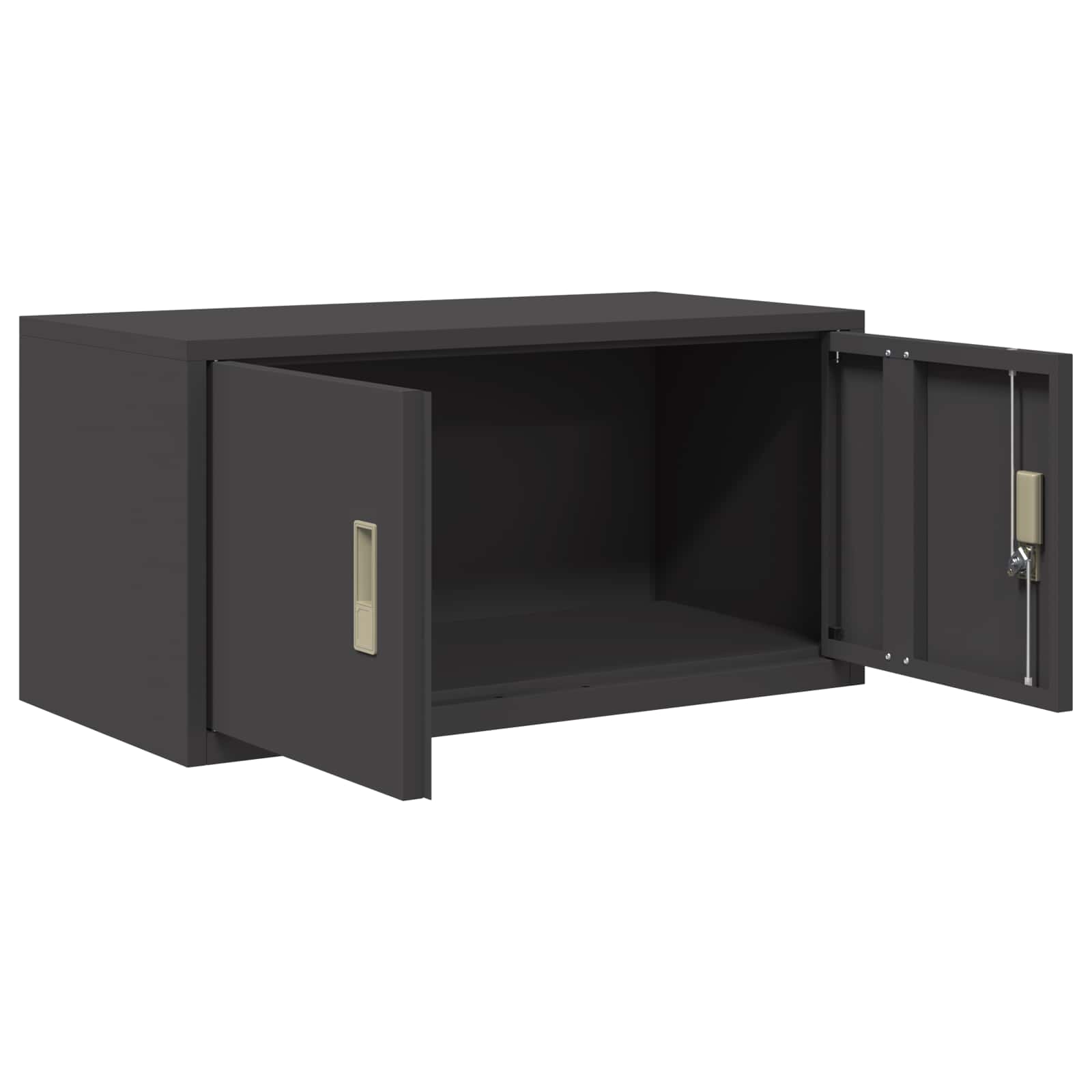 vidaXL Szafka do przechowywania Czarny 80 x 40 x 40 cm Stal