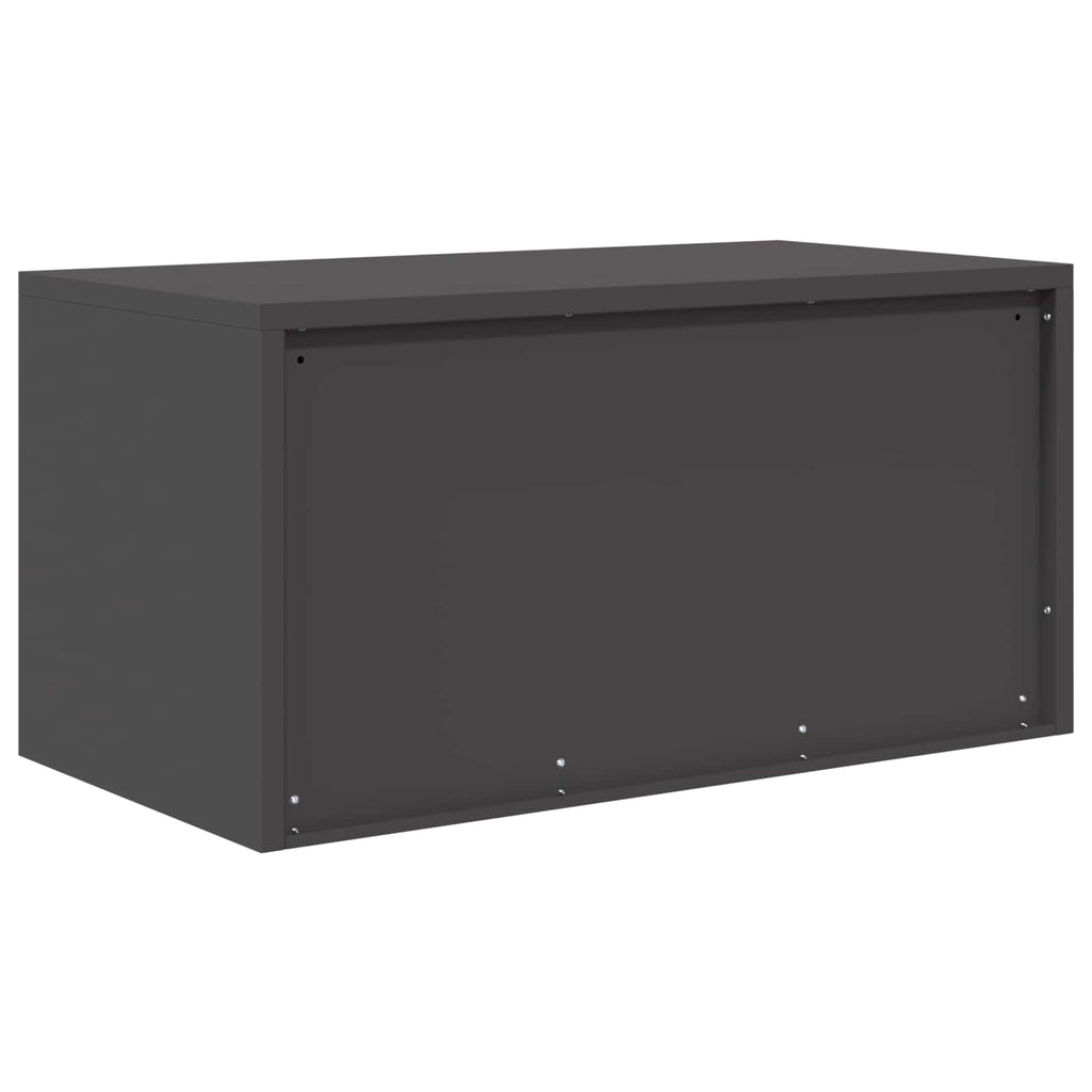 vidaXL Szafka do przechowywania Czarny 80 x 40 x 40 cm Stal