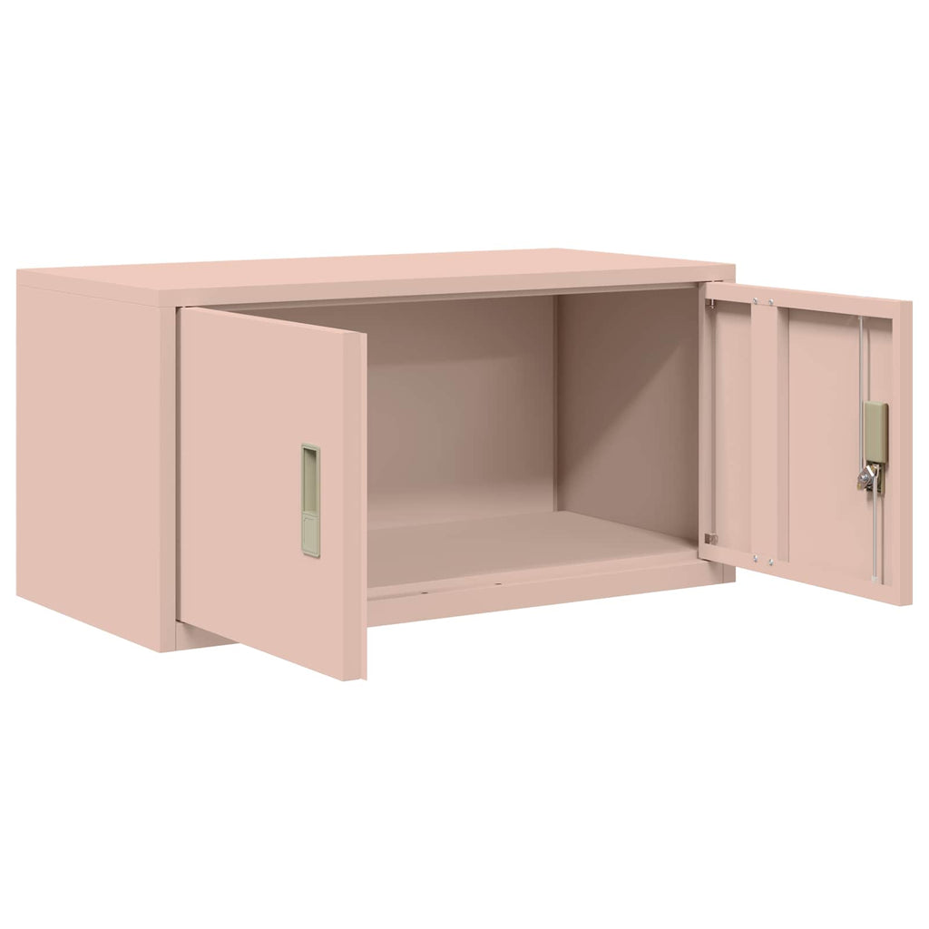 vidaXL Szafka do przechowywania Różowy 80 x 40 x 40 cm Stal