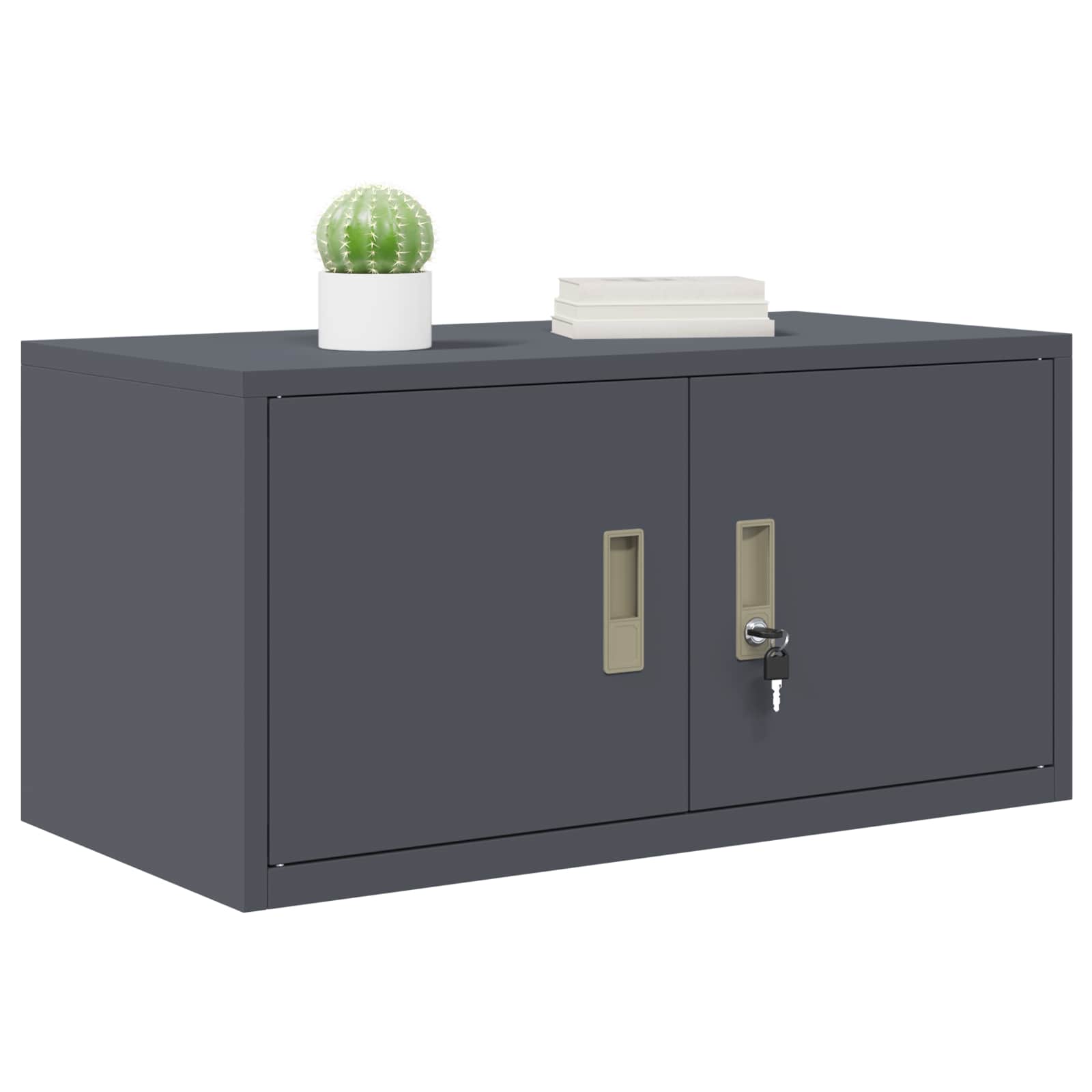 vidaXL Szafka do przechowywania Antracyt 80 x 40 x 40 cm Stal