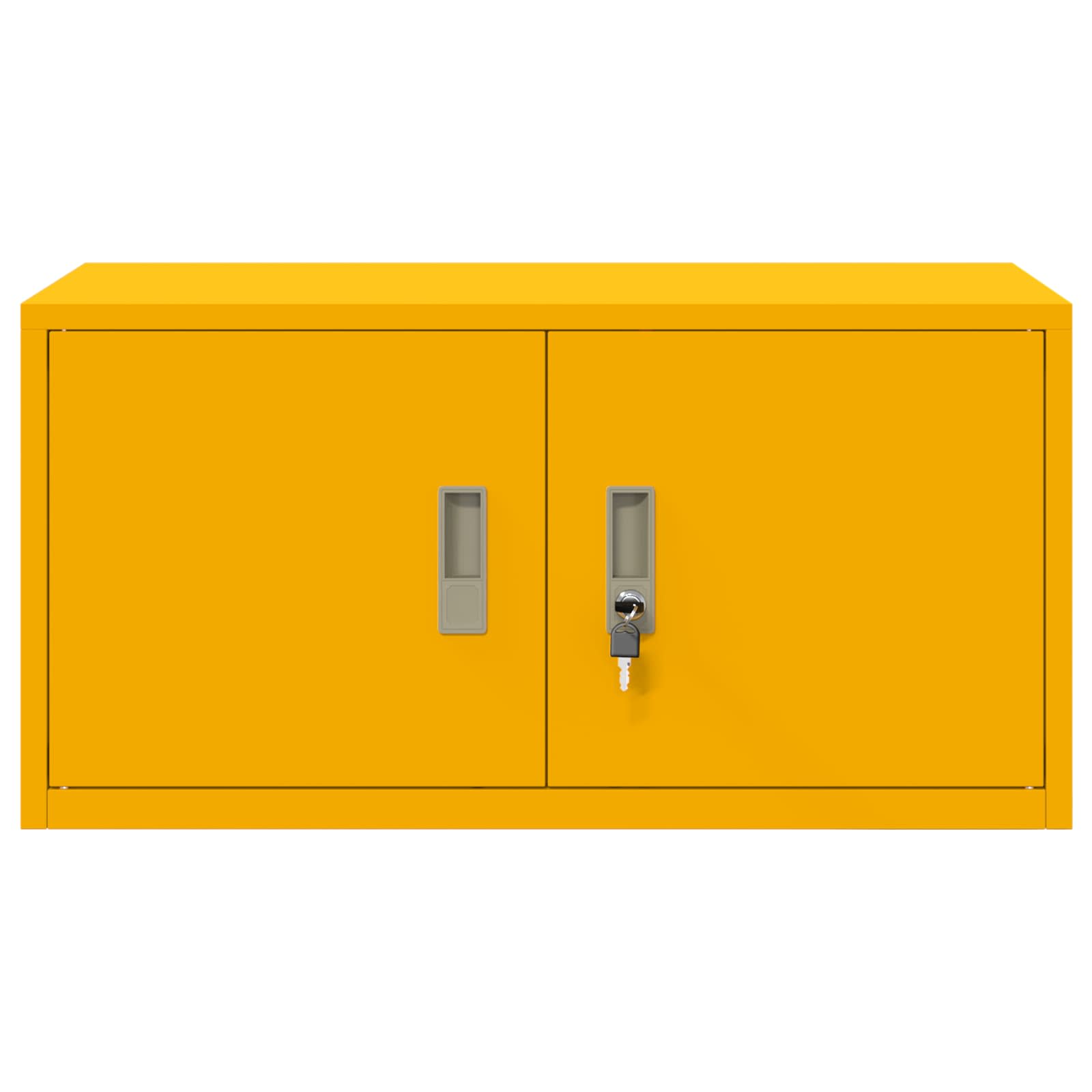 vidaXL Szafka do przechowywania Musztardowy Żółty 80 x 40 x 40 cm Stal