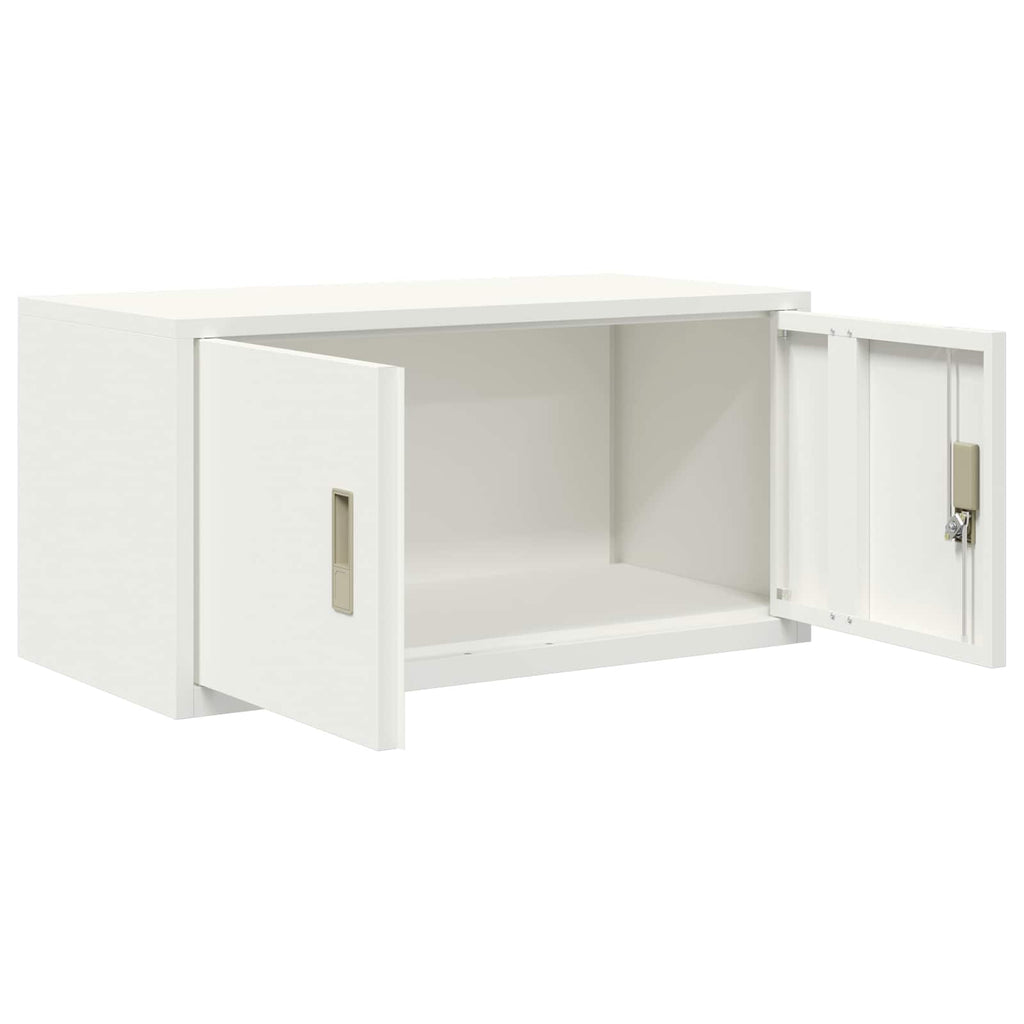 vidaXL Szafka do przechowywania Biały 80 x 40 x 40 cm Stal