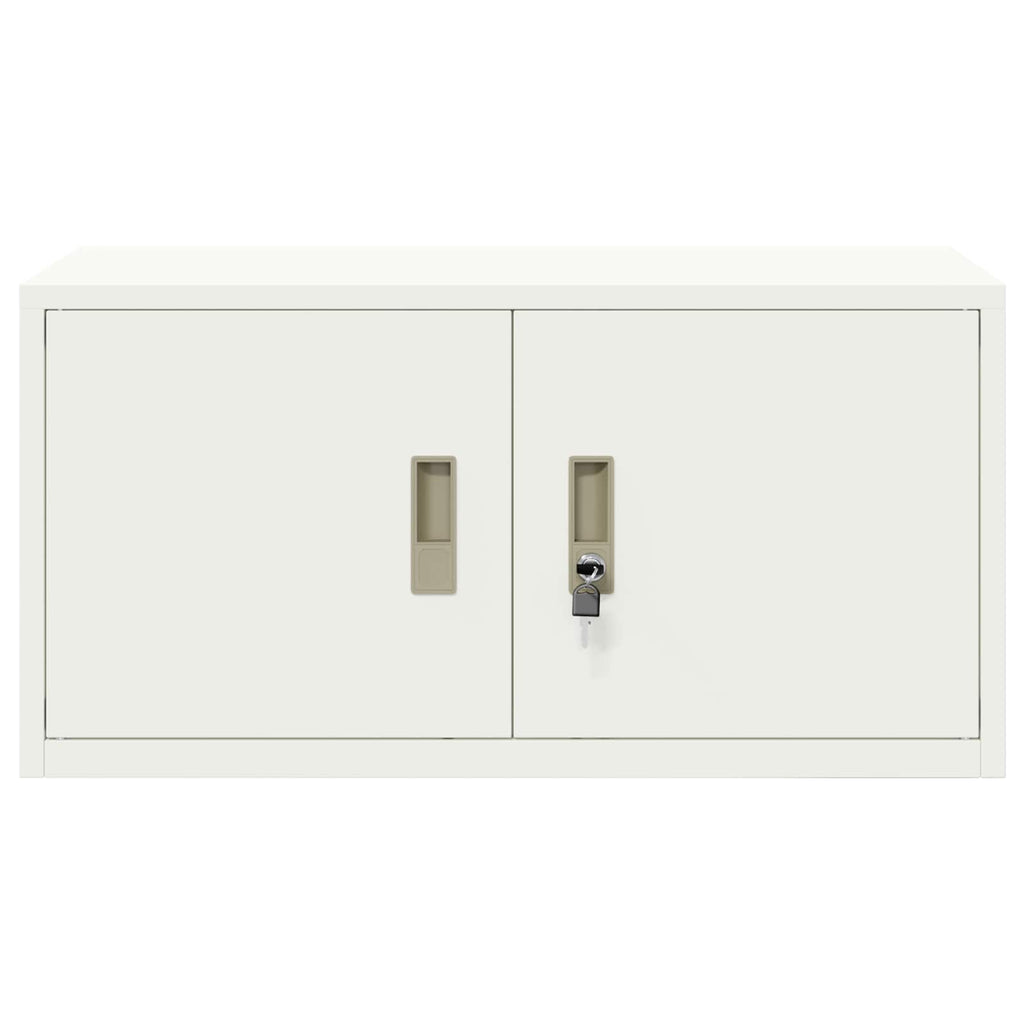vidaXL Szafka do przechowywania Biały 80 x 40 x 40 cm Stal