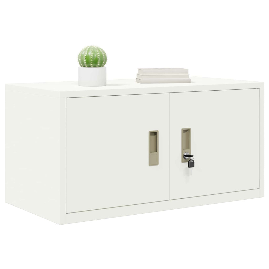vidaXL Szafka do przechowywania Biały 80 x 40 x 40 cm Stal