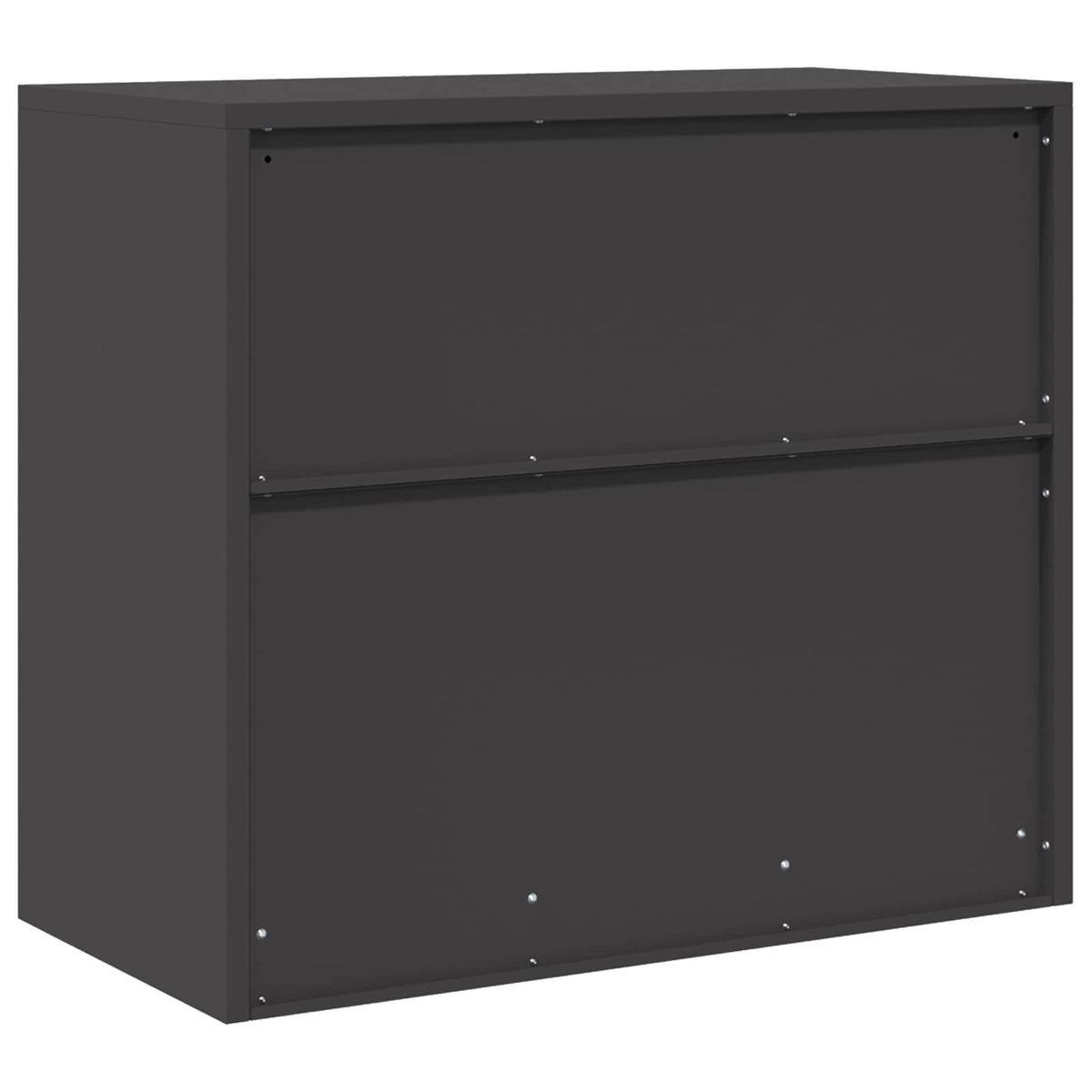 vidaXL Szafka do przechowywania Czarny 80 x 40 x 70 cm Stal