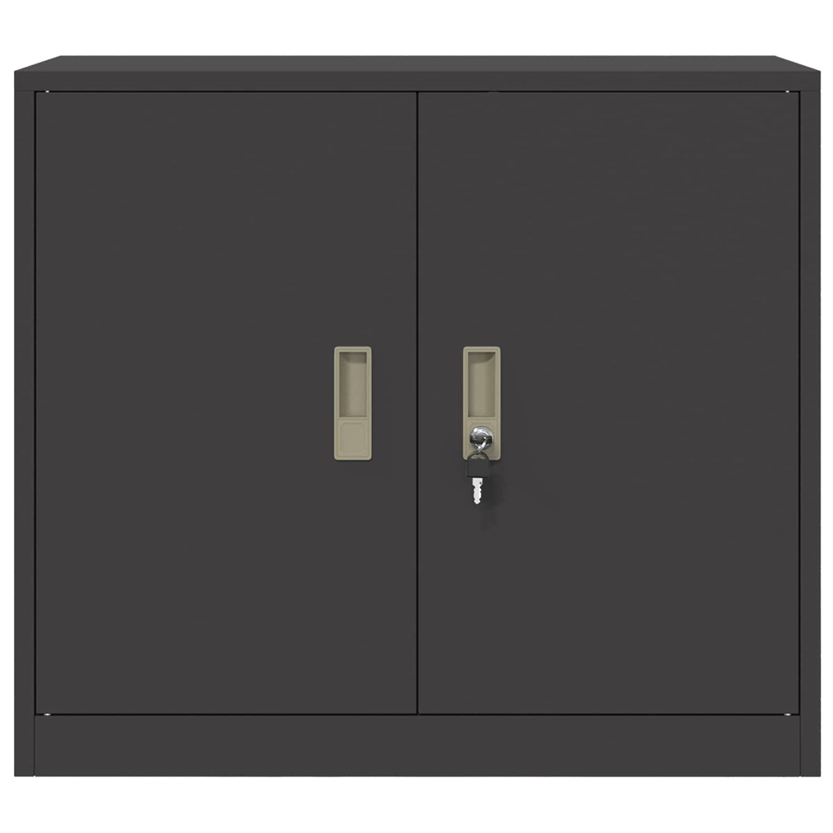 vidaXL Szafka do przechowywania Czarny 80 x 40 x 70 cm Stal