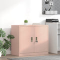 vidaXL Szafka do przechowywania Różowy 80 x 40 x 70 cm Stal